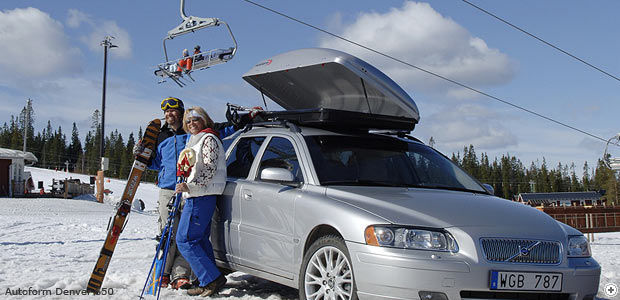 ZOOM: Autoform Denver 650 silver metallic roof box/roofbox (AT6509)